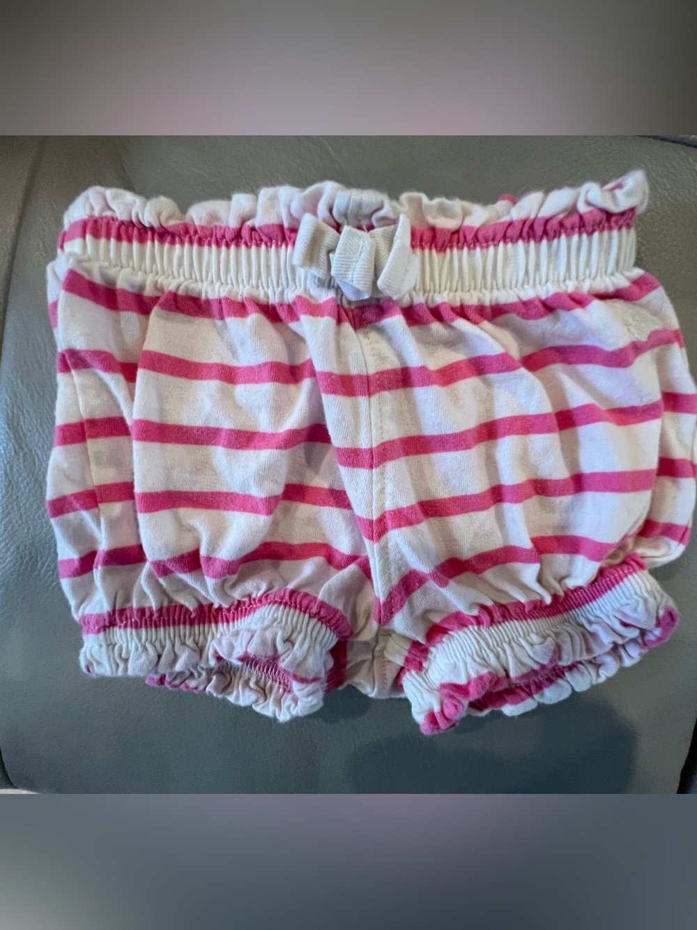 🔥 3 FOR $15 OFFER 🔥 0-3 Months Pink Stripe Cotton Bloomers